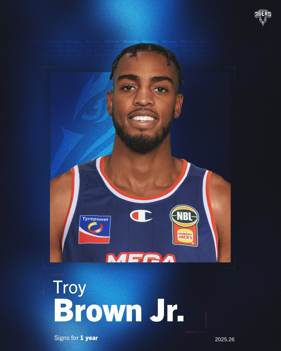 Adelaide’s newest weapon ⚡️

Troy Brown Jr. has officially joined the 36ers on a 1 year deal ✅ <a href="/Troy_Brown33/">Troy Brown Jr</a> 

Read more ➡ bit.ly/43rBxKB

#WeAreSixers
