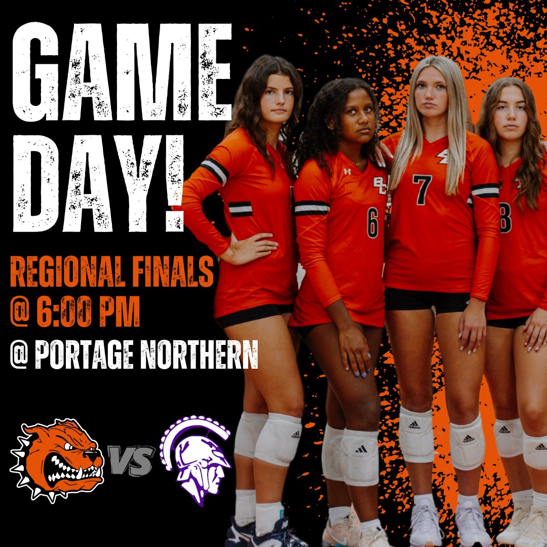 byroncentervb's tweet image. Come out and support your lady dawgs tonight at Portage Northern High School where they will take on Battle Creek Lakeview in the Regional Finals at 6:00 PM! 🏐 Tickets can only be purchased online: bit.ly/2025-regionals BE THERE‼️ BE LOUD‼️ #GOBULLDOGS #BCVB