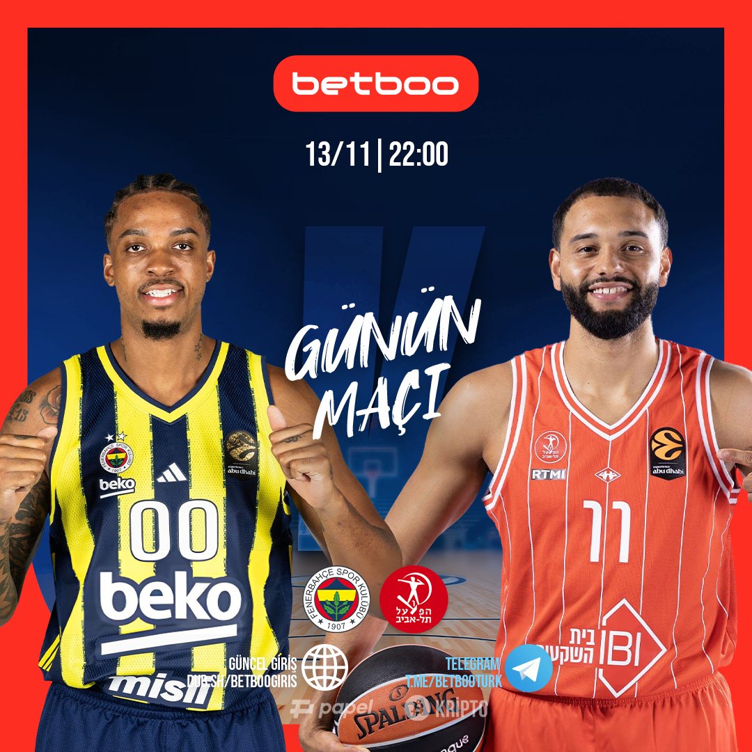 betbooguncel_'s tweet photo. 🔥 Euroleague’de günün maçında Fenerbahçe, H. Tel Aviv ile karşı karşıya! #Betboo #BetbooGüncelGiriş

💰 Takımın 14 sayı öne geçtiği an, bahsin kazanmış sayılsın! EuroLeague karşılaşmalarında Maç Kazananı marketine maç öncesi bahis yap, takımın 14 sayı fark attığı anda maç sonunu beklemeden bahsini kazanmış gibi sonuçlandıralım!

📳 Betboo farkıyla Euroleague en özel oranlar için 👉 https://t.co/46jCfnCu7b