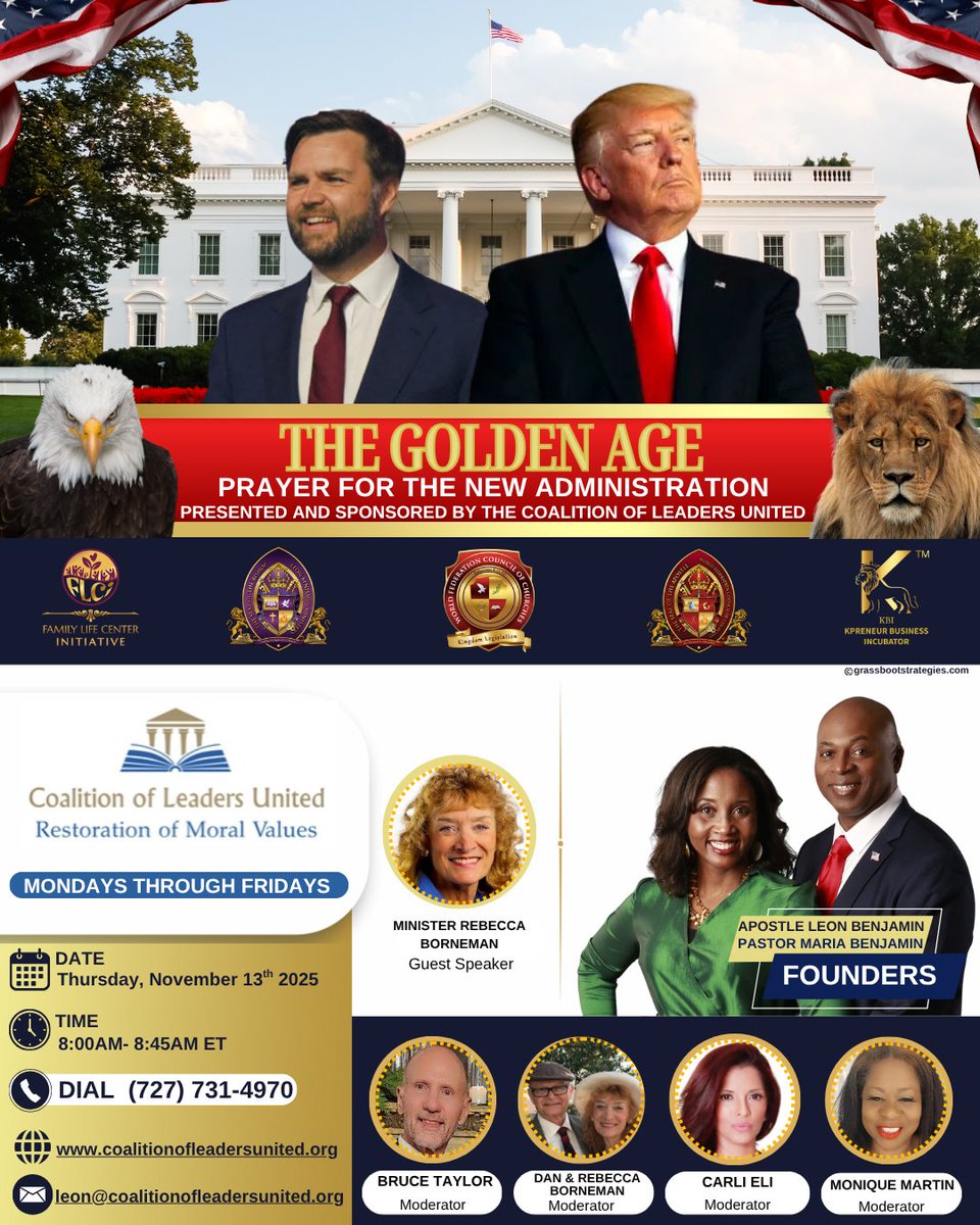 National Prayer Call - Praying for our Leadership - mailchi.mp/360441f95b67/n… - 
Check out our Vitamin Supplement Store at myvitaminbalert.com.  learn how to build your own business! tinyurl.com/Kpreneur-Sign-….  Sign up for grant updates at familylifecenterinitiative.org