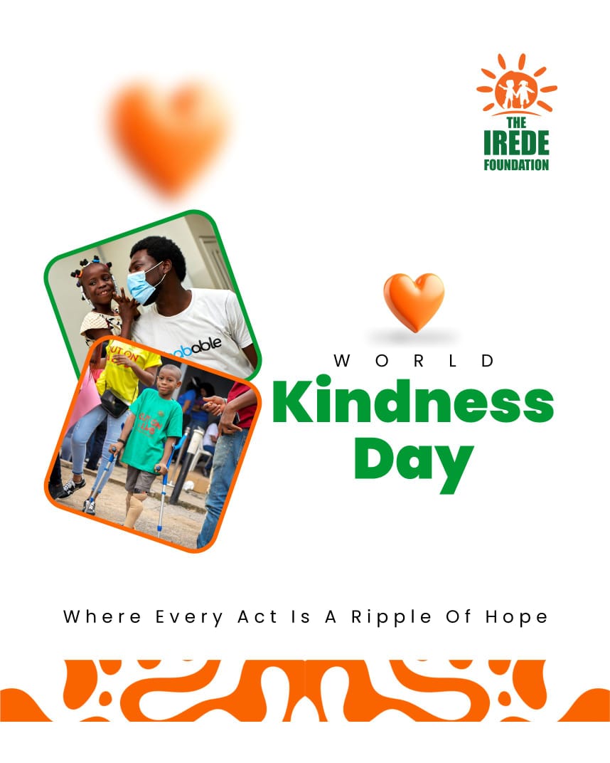Happy World Kindness Day! 

Kindness is a ripple of hope. For the children we serve, it's the gift of mobility and a brighter future.

Quote this post &amp; share: What's the kindest thing someone has done for you?

#WorldKindnessDay #TheIREDEFoundation #Kindness