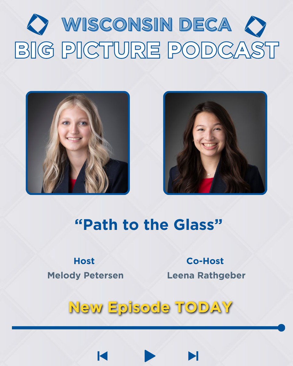 In the newest episode of Wisconsin DECA’s Big Picture Podcast, hear from our VP of Competitive Excellence for all you need to know about the upcoming competition season. Link in bio! #GoTheExtra #BigPicturePodcast #PathToGlass #wideca
