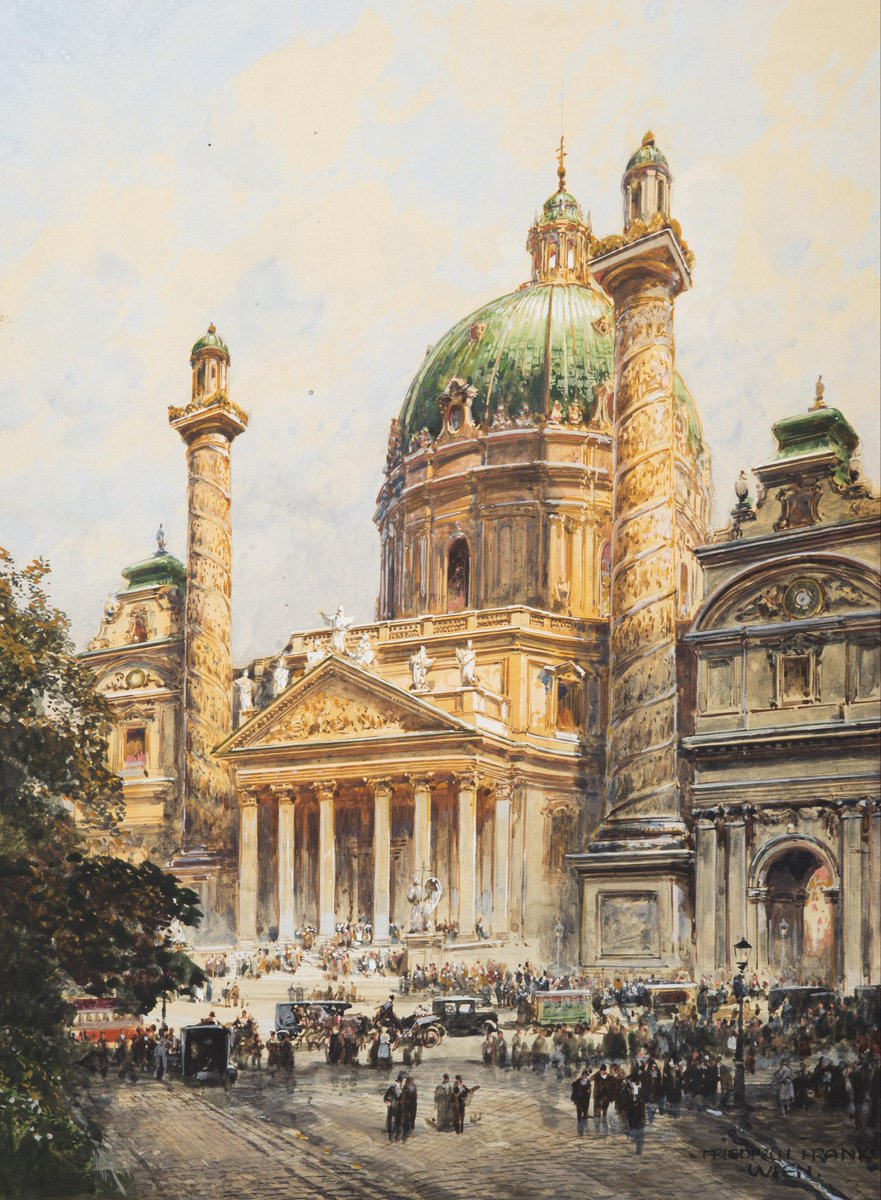 Friedrich Frank 
View of Karlskirche (before 1945)