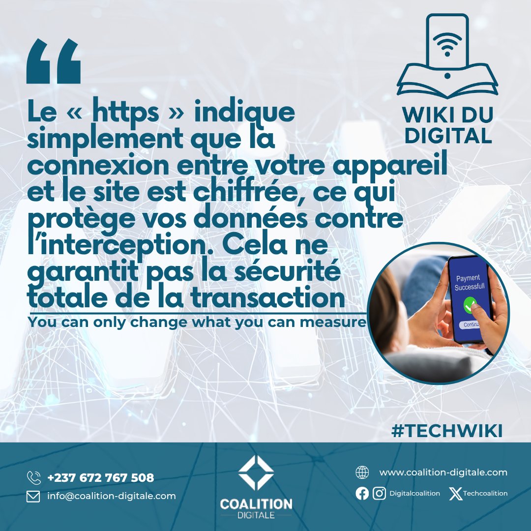 TechCoalition's tweet image. 🔍 #FactVsFiction

Mythe ou Réalité : un site avec &quot;https&quot; est-il vraiment sûr ? 🛒 Le cadenas suffit-il ? Donne ton avis ! 👇 #WikiDuDigital #ECommerce #SécuritéWeb #PaiementSecurise #ArnaquesEnLigne #DigitalCoalition #CoalitionDigitale