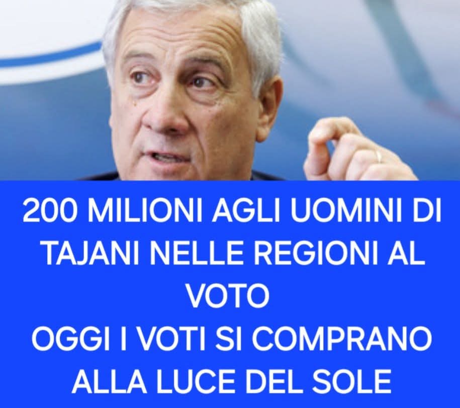 OrNella645587's tweet image. Il malaffare alla luce del sole
Per i pensionati 3€ per gli sgravi agli operai 23€ non ci sono soldi per la sanità per scuole... ma trovano subito 200 mln di € ai fedeli del suo partito e delle sue campagne elettorali nelle regioni in cui si sta per votare: Puglia e Campania