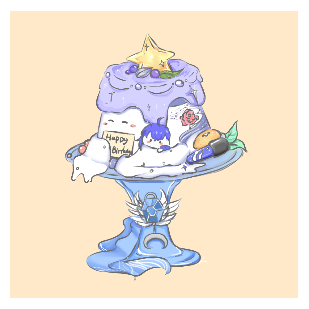 2025.11.13
 "祝鯨諾生日快樂!" 
送上一點小小的心意請收下，希望您喜歡
 
還希望各位喜歡🙏 
#鯨點藝術