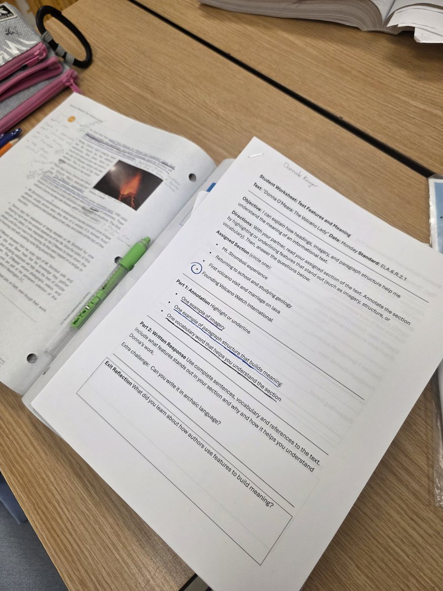 MsMcCracken1's tweet image. Love visiting classrooms and seeing the engagement with text.  Ms. Rawlings and Ms. Cerreta had students engaged and annotating with purpose around the benchmark.  #RusheNation #SoaringtoExtraordinary #RavensFueltheFire @rushemiddle