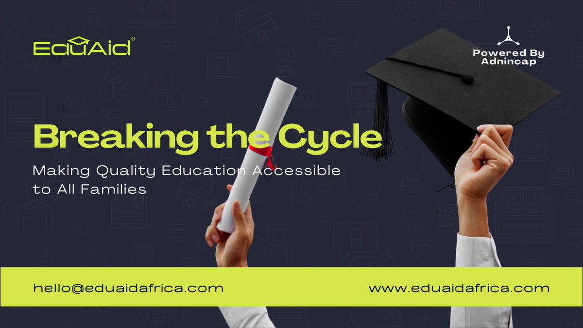 official_eduaid's tweet photo. For millions of Nigerian families, the choice between feeding their children and paying school fees is real. EduAid, powered by AdninCap, is helping keep children in school and breaking the cycle of poverty. 

https://t.co/0UBjmbyRyg

#EducationForAll #SchoolFees #EduAid https://t.co/Ev2cUXwnga