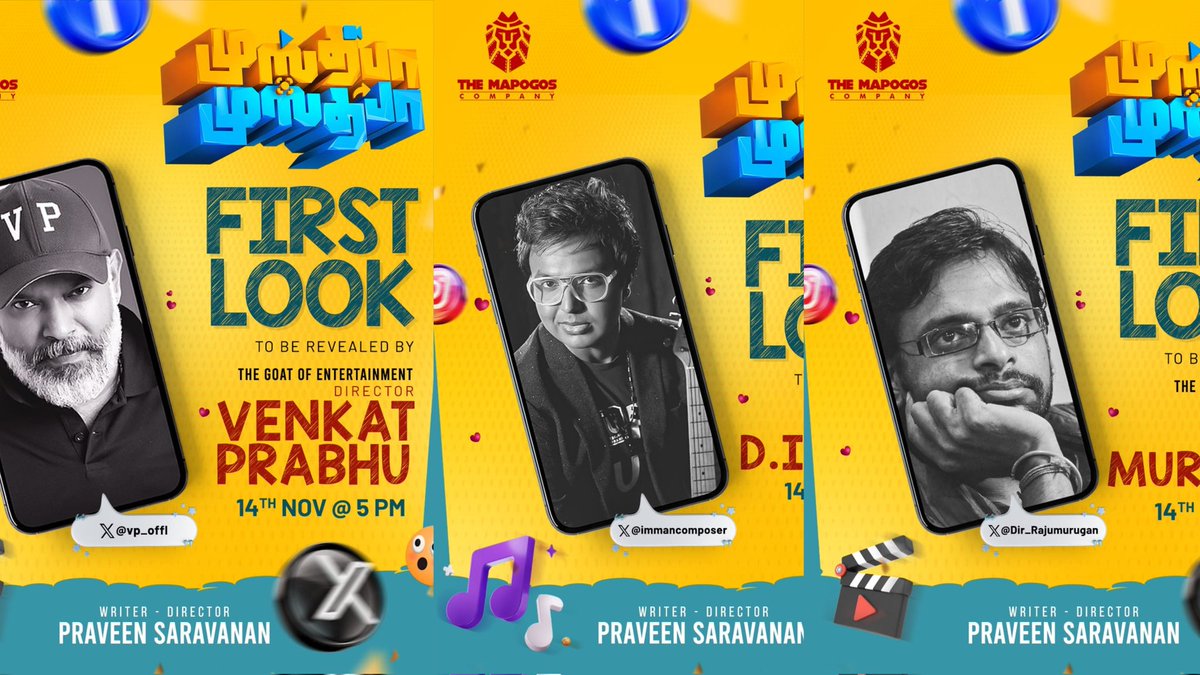 Troll_Cinema's tweet photo. #MustafaMustafa FirstLook Poster to be Unveiled by @vp_offl, @immancomposer, @dir_rajumurugan Tomorrow at 5PM 🪩🎬

Starring: @actorsathish
Produced by: @MapogosCompany
Directed by: @PS_Dir https://t.co/YtJi9bXudC