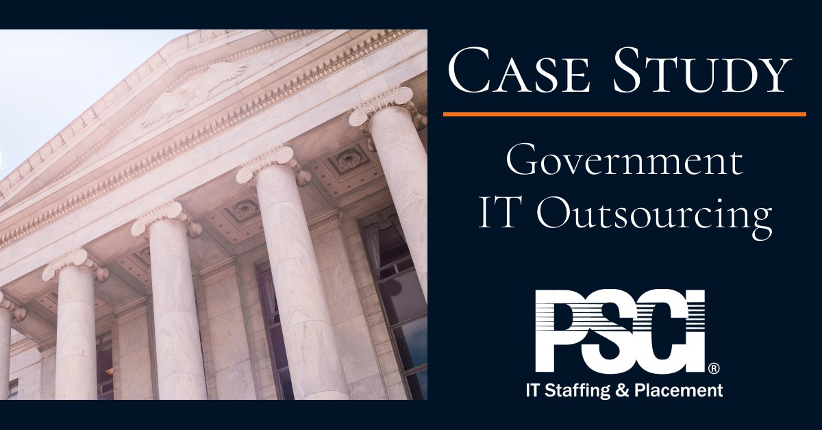 PSCI's tweet image. Since 2007, #PSCI has supported state government agencies with #IT expertise that improves public services and advances key initiatives. See how our approach delivers results in this #CaseStudy. #GovernmentIT #ITStaffing bit.ly/2Z61oE4