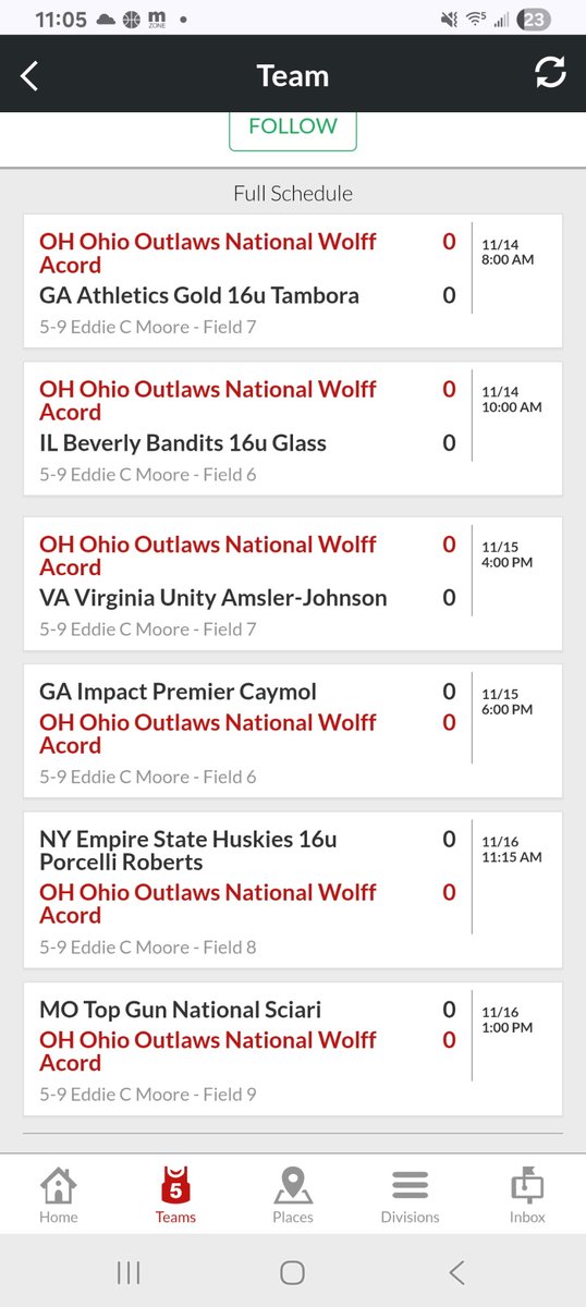 Schedule this weekend. So excited to get in the field!!! 💪☠️