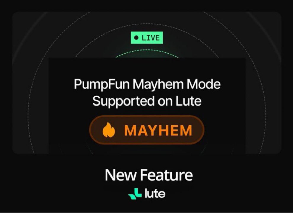 Have you seen the new update on <a href="/lute/">LUTE</a>? 

Mayhem Mode is officially live and it basically changes everything. 

With Mayhem mode, you can track every Mayhem token from one clean, focused dashboard.
You do not have to switch tabs or experience scattered data, just pure streamlined