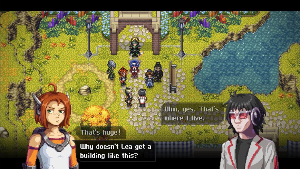 XMemor's tweet image. combined bed and lounge with fireplace...yeh might be a little better but there&apos;s also the charm of the smaller place when wanting to be with your girlfriend

#CrossCode | #MemorXCrossCode