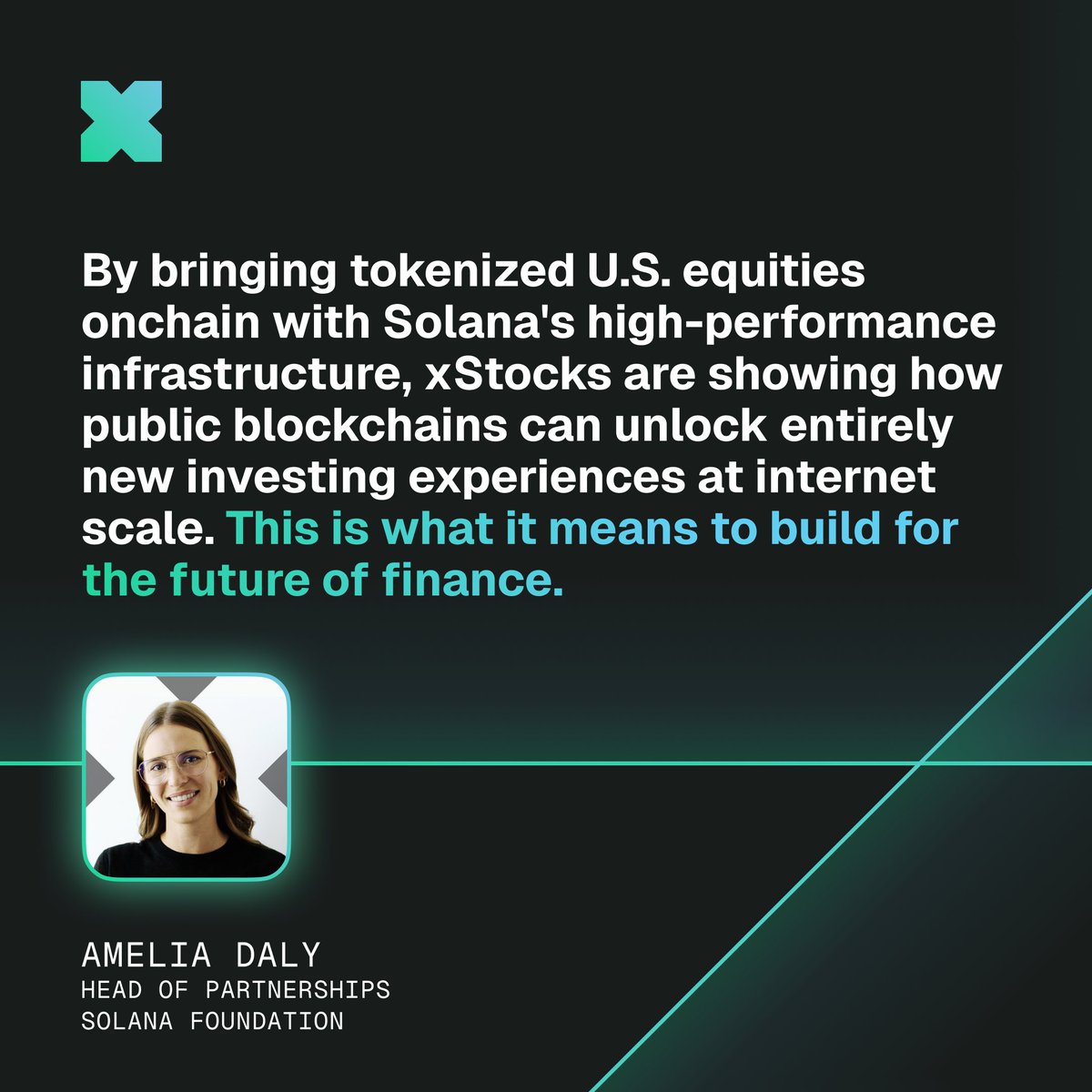 Solana is responsible for 77% of transfer volumes and 90% of all holders for tokenized equities since the xStocks launch on June 30th, according to <a href="/RWA_xyz/">RWA.xyz</a>.

This is what happens when investing is designed for everyone.