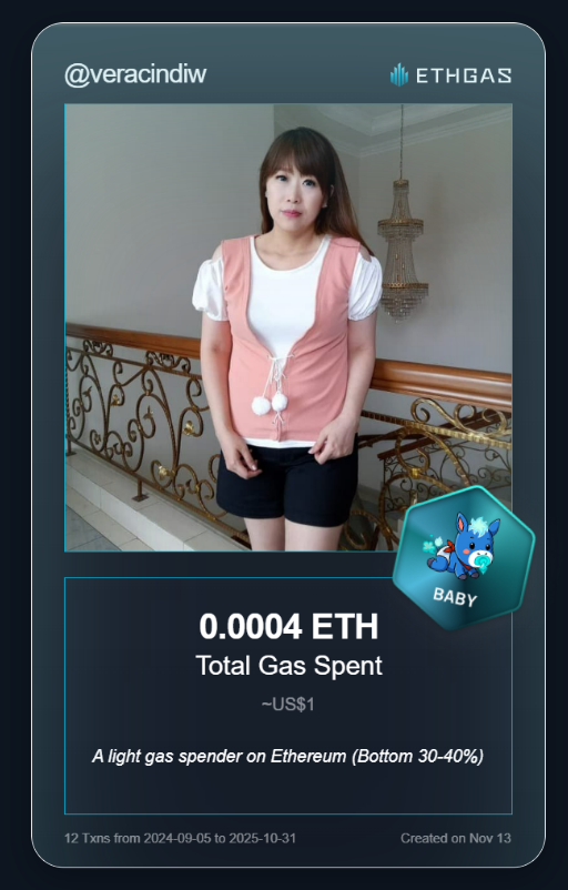 Just unlocked my Gas ID via ETHGas 🪪

I'm a Baby Jack with 0.0004 ETH spent on gas since Beacon Chain - now fueling my climb to the Gasless Future and earned 1 Beans already. 

Reveal yours at ethgas.com/community/gas-…