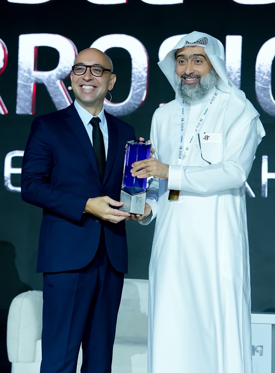Qualcomm’s Wassim Chourbaji, President MEA &amp; SVP Government Affairs, was honored to receive an award at MECC 2025 - a recognition that reflects shared collaboration and innovation driving the region’s industrial transformation.