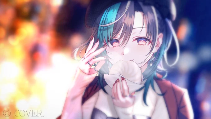 この度はありがとうございます! hololive DEV_IS所属 輪堂千速さんの今月のメンバーシップ壁紙を担当させていただいております! 寒い日に寄り添うようなお写真です。何卒よろしくお願いいたします～ #もはやちはや