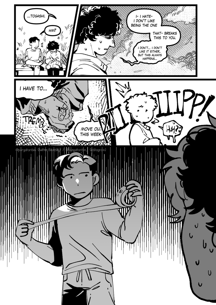 the one where komiya tells togashi he's moving out 