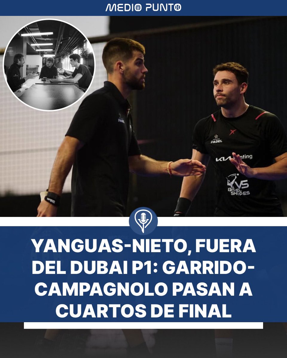 MedioPuntoPadel's tweet image. 🚨SORPRESA EN LOS OCTAVOS DEL DUBAI P1 🇦🇪

#premier #sorpresa