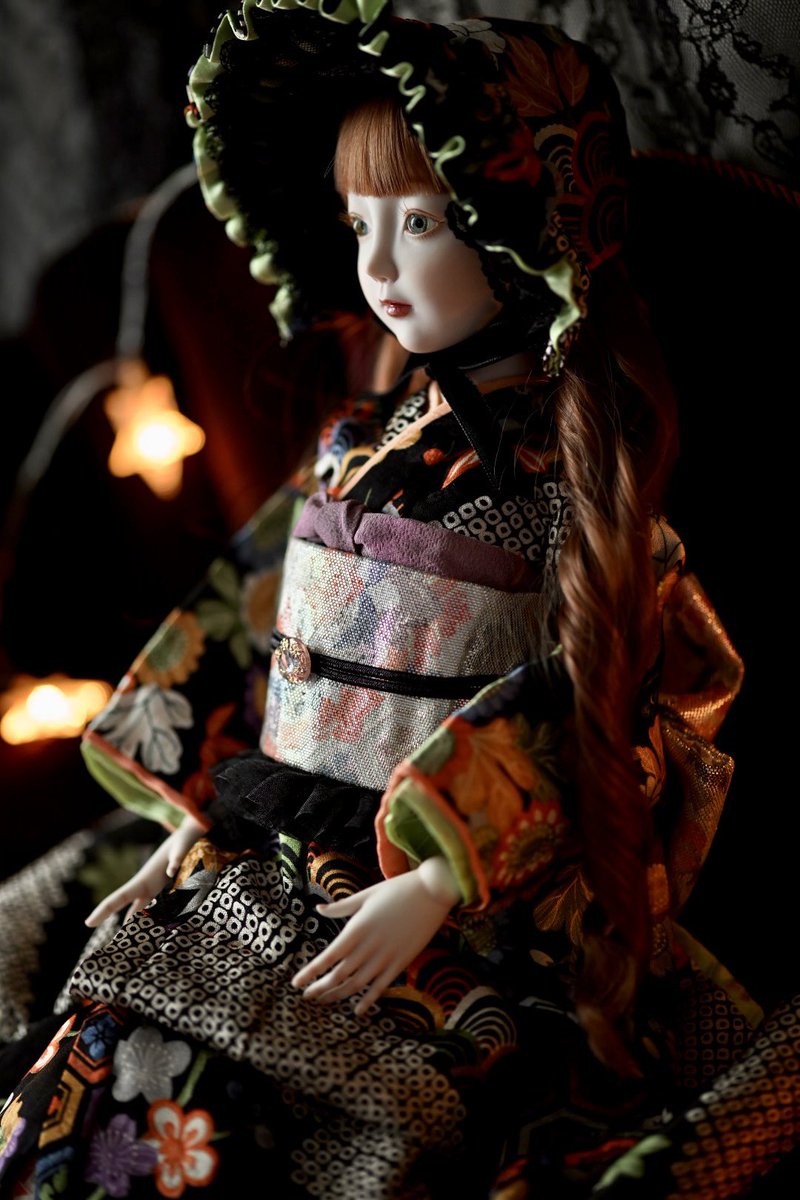 和風　創作人形 都志子様 人形作家 粘土、球体関節人形作品紹介【第18回倉敷ひいな展