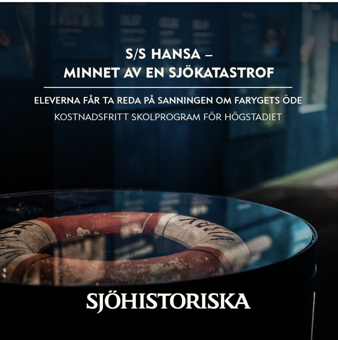 Välkommen till Sjöhistoriska museet med din högstadie eller gymnasieklass och ett nytt skolprogram om fartyget S/S Hansas öde, och svårigheten att få reda på sanningen. Skolprogrammet är kostnadsfritt. 

För mer information: sjohistoriska.se/skola/skolprog… 

#skola #lärare #sjöhistoriska