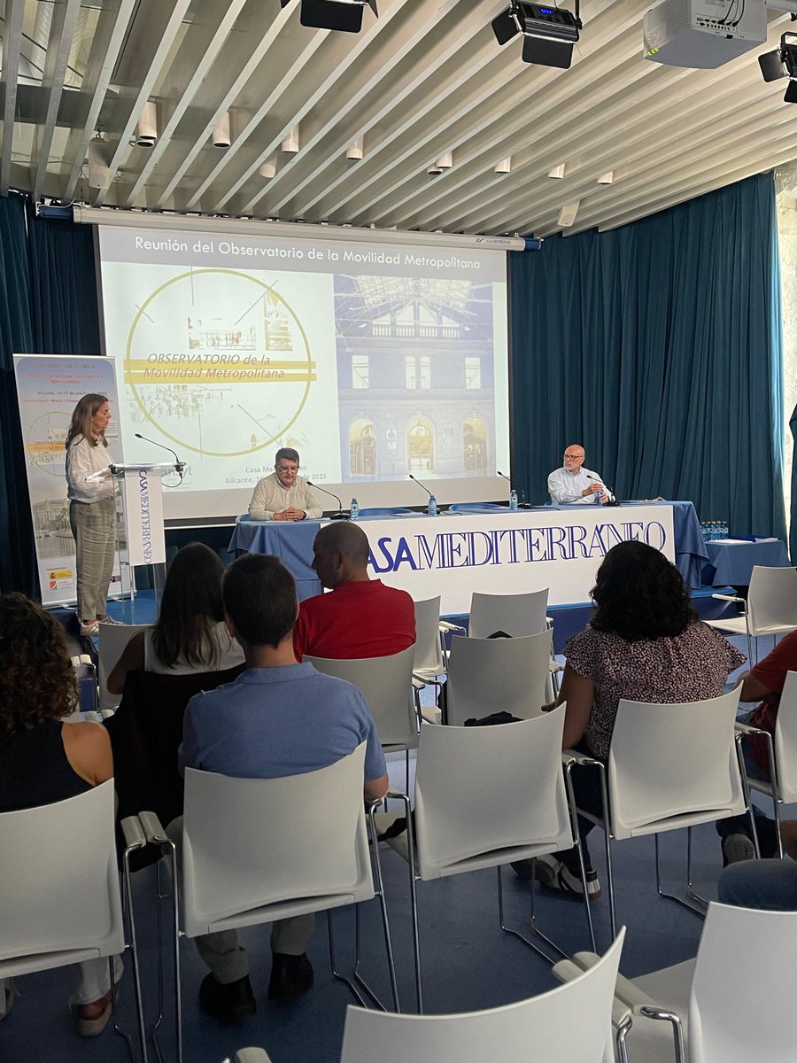 En la Jornada Técnica de Movilidad con el Observatorio de Movilidad Metropolitana #OMM en #Alicante