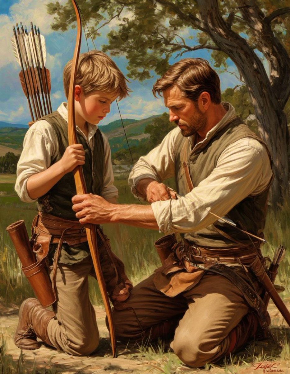 Dominiquepucini's tweet image. « Un homme n&apos;est jamais si grand que lorsqu&apos;il est à genoux pour aider un enfant » #citations 
#Pythagore