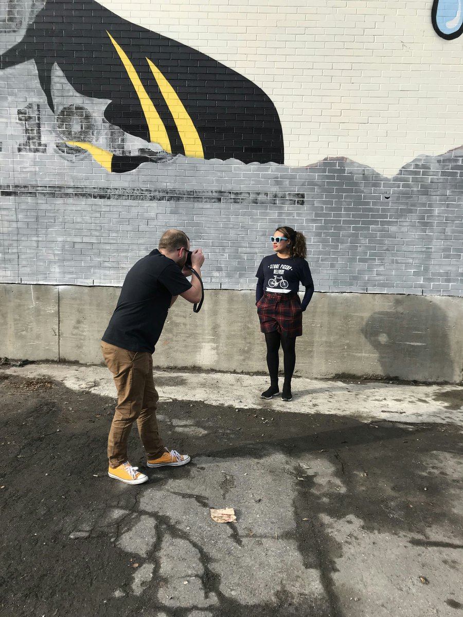 cargix1's tweet image. ✨ Flashback to Zapiet&apos;s inaugural photoshoot in December 2018! 📸 

Captured in the vibrant streets of Montreal, Canada. 

@EmiliHorncastle rocks our vintage collection whilst @samjforde wears one of his many hats as official photographer. 

#ThrowBackThursday #Shopify #Zapiet