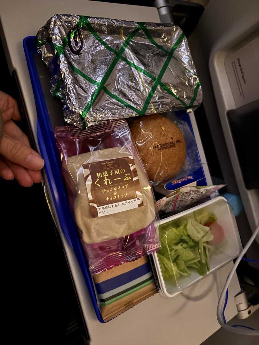 saw_0630's tweet photo. アパ今仕事で海外行ってるんだけど「機内食どう？」って会話後に送られて来た写真。

中身なんなの？ https://t.co/r3YgnA5ZZr