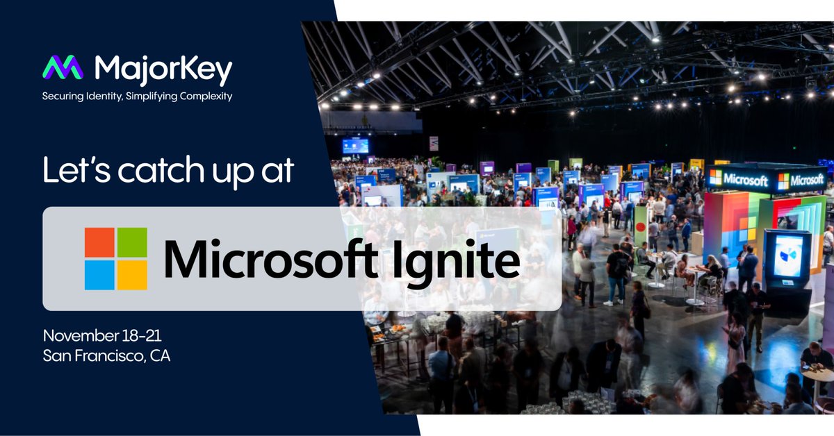 It's hard to believe that #MSIgnite is upon us already! The MajorKey team will be in attendance next week to make connections and to celebrate our third consecutive Defense and Intelligence Microsoft Partner of the Year Finalist award 🎉

Drop us a comment or message to meet up!