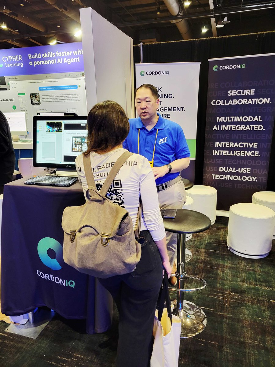 PEC_Expert's tweet image. We are showcasing how @Cordoniq works in action for training and learning - at DevLearn today! If you are in Las Vegas, come see for yourself at Booth #364 at the MGM Grand! 

#EdTech #AI #DevLearn2025 #Usecase #Training