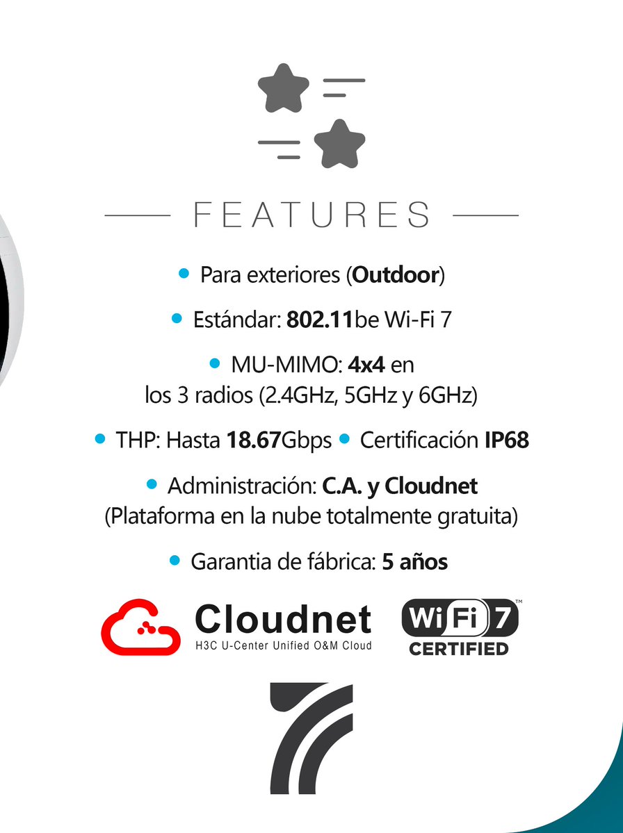 massivetechmx's tweet image. Access Point WA7630X
Portafolio Enterprise / WiFi 7

#h3c #h3cmassivetech #massivetech #accesspoint #AP #Puntodeacceso #wifi #wifi7 #outdoorAP #apexteriores
@H3CGlobal 

Contáctanos para conocer más:
📞 559-275-9710
✉️ info@massive-electronic.mx
