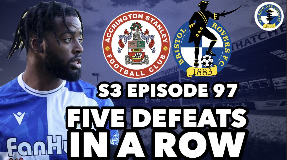 Join us Live at 8PM for Episode 97 as <a href="/charlie_hayne96/">Charlie Hayne</a>, <a href="/_joshuahemmings/">Joshua Hemmings</a> &amp; <a href="/Neil_Davies_/">Neil Davies</a> discuss:

🔹 Gillingham Defeat
🔹 5 League defeats on the bounce 
🔹 3 home loses in a row  
🔹 Accrington Stanley Preview

Link 👉🏻 youtube.com/live/2yNtDxevR…

#UTG #BristolRovers #ASFC