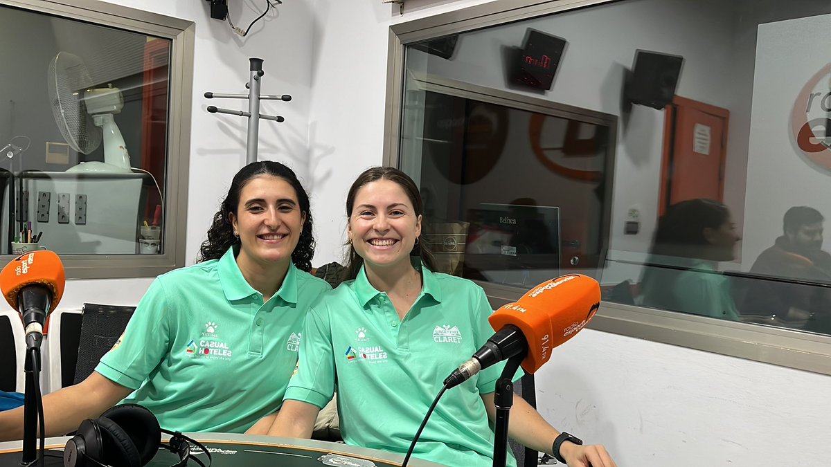 Arranca #BasketEsport en la 91.4FM

Esta tarde con la entrevista a <a href="/CasesEva/">Eva Cases Rey</a> y Tamara Toledo, jugadoras de <a href="/CBClaret/">CB Claret Benimaclet</a> 

🎧91.4FM y radioesport914.com