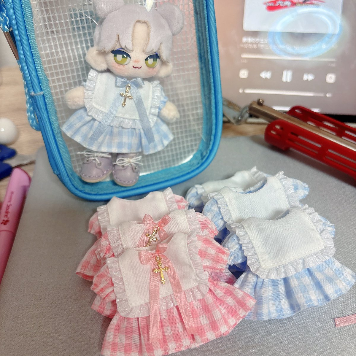 adpuni_puyo's tweet photo. さて、なにをつくるか。
あ、あと多分今月中にクリスマスっぽい服も通販するかも。 https://t.co/UjCjXFzaEi