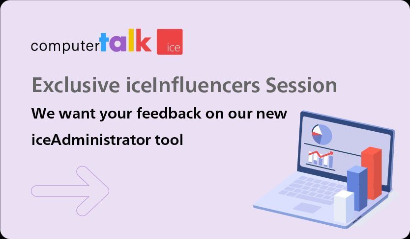 iceComputerTalk's tweet image. 📣  Join our next iceInfluencers feedback session on November 20th at 12 PM EST!
 
We&apos;re excited to give you an early look at our new iceAdministrator tool and hear your thoughts. Your feedback helps shape the future of our solution!
 
Register today: buff.ly/qnARqaT