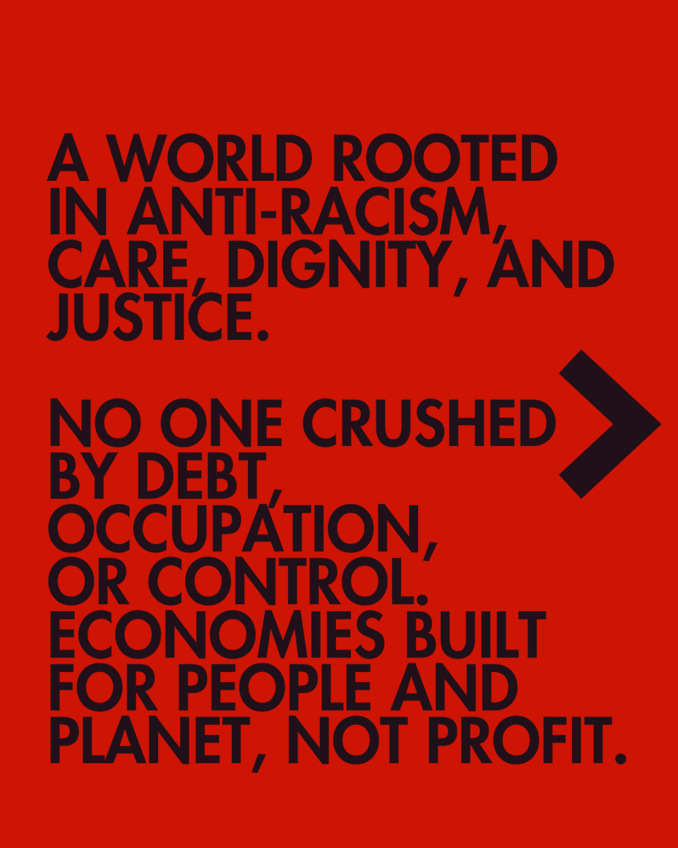 wethe99percent's tweet photo. The world we are building is rooted in care, dignity, and justice.
Where power is shared, not hoarded.
Where economies serve people and planet, not profit.

We the 99% are reclaiming culture — as resistance, as imagination, as life.

Can you imagine a better future?
Join the People’s Summit for Economic Justice.

📅 20–22 November | 📍 Constitution Hill, Johannesburg
Join the We the 99% People’s Summit for Economic Justice: https://t.co/JQyjP58nbZ

#PeoplesSummit #WeThe99 #EconomicJustice #UprisingFestival