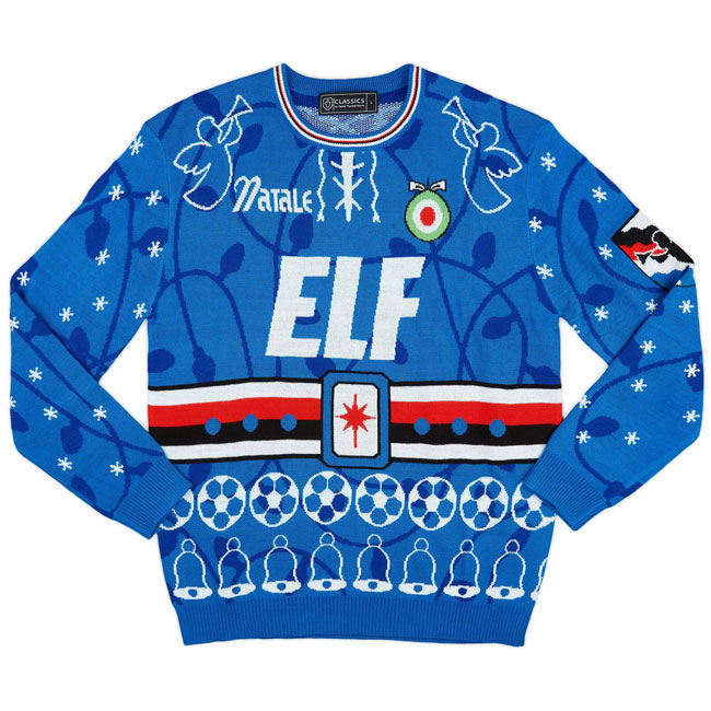 RetroToGo's tweet image. Good for the match, good for the party. These classic football shirt Christmas jumpers are back for the 2025 festive season. bit.ly/4r5K00j