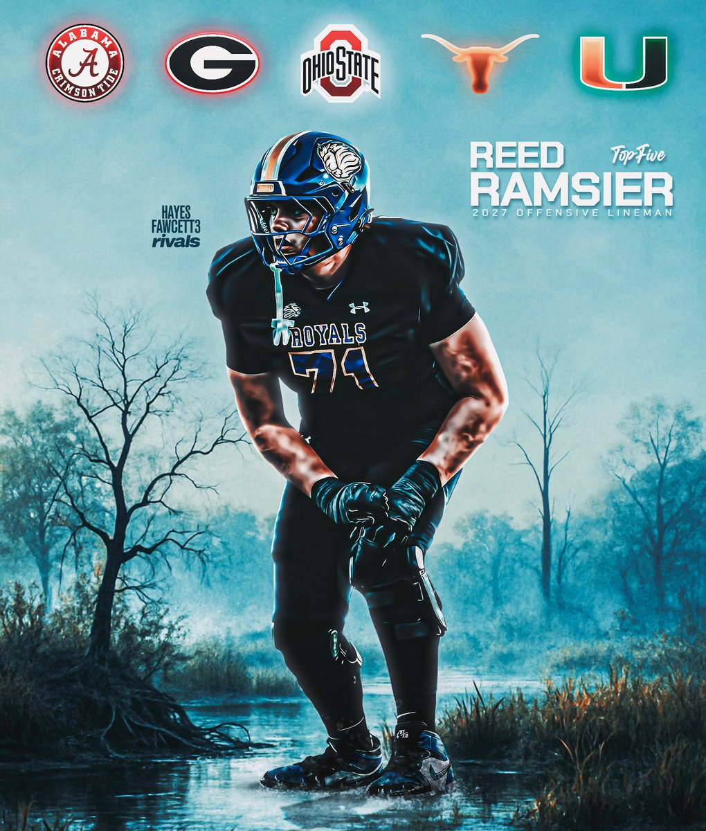NEWS: Four-Star IOL Reed Ramsier is down to 5 Schools, he tells me for @rivals

The 6’5 295 IOL from Orlando, FL is ranked as the No. 2 IOL in the Sunshine State 

Where Should He Go?

on3.com/rivals/news/re…