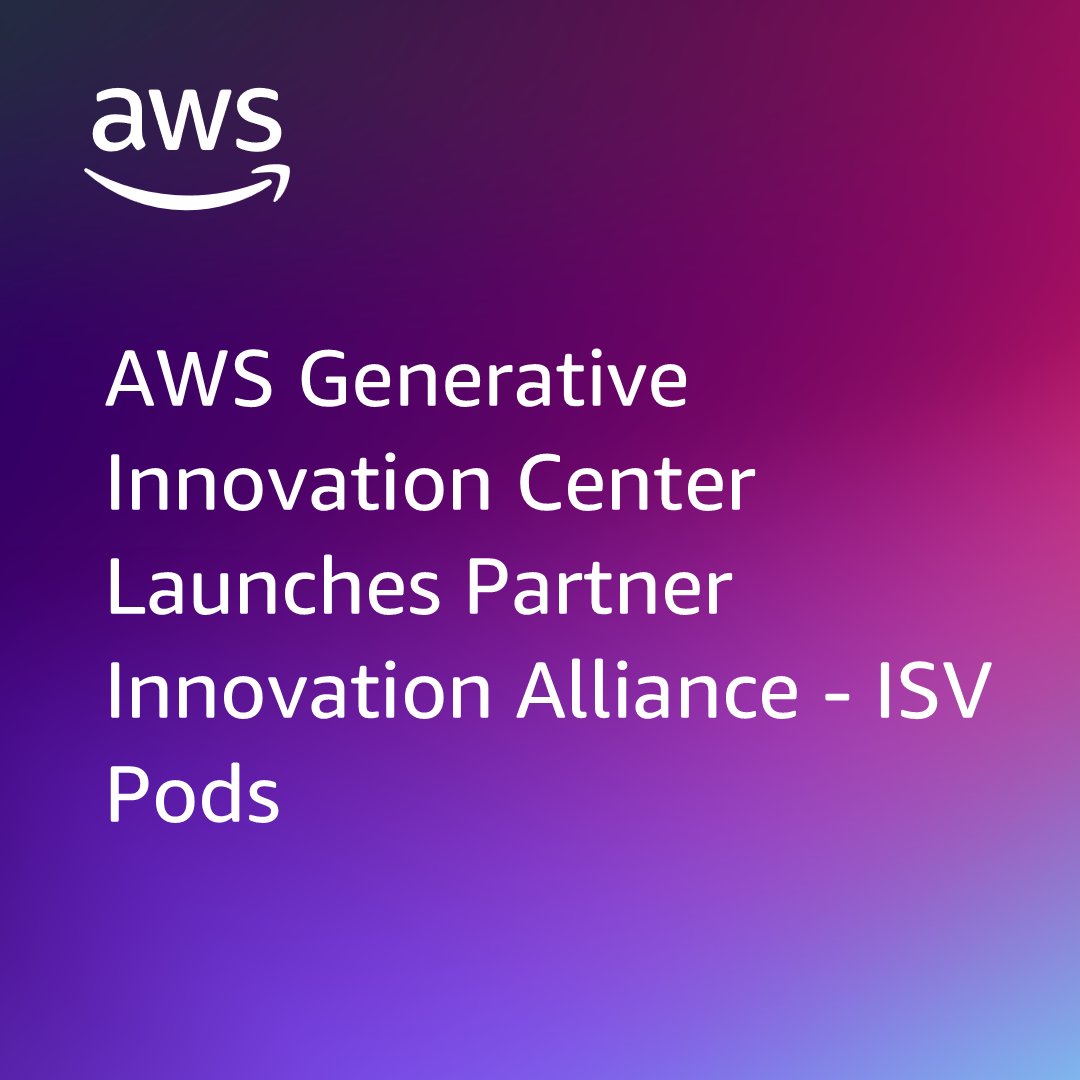 AWS_Partners's tweet image. #AWS Generative AI Innovation Center launches Partner Innovation Alliance (PIA) ISV Pods.🎯 go.aws/3LudyV4

This strategic program pairs ISVs with PIA partners, addressing growing demand for industry-specific &amp;amp; horizontal AI capabilities, focusing on #agenticAI…