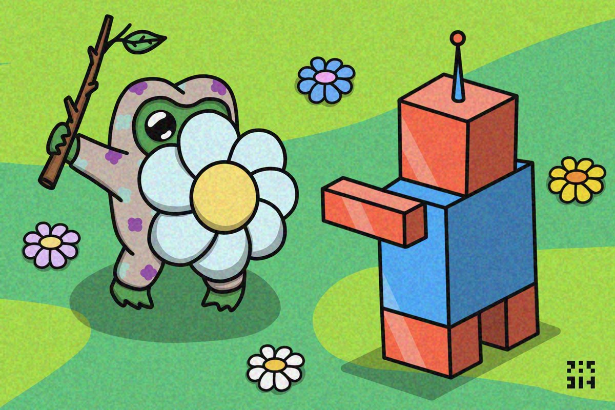 Baby Fwog is a child of fantasy. No robots!

#SolanaMemeCoin #solana  #fwog #babyfwog #meme #crypto #art #Artcoin  #drawing