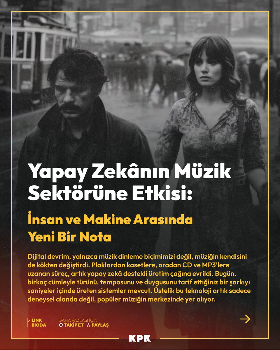 Yapay Zekânın Müzik Sektörüne Etkisi: İnsan ve Makine Arasında Yeni Bir Nota

Dijital devrim, yalnızca müzik dinleme biçimimizi değil, müziğin kendisini de kökten değiştirdi. 

kapakmagazin.com/yapay-zekanin-…