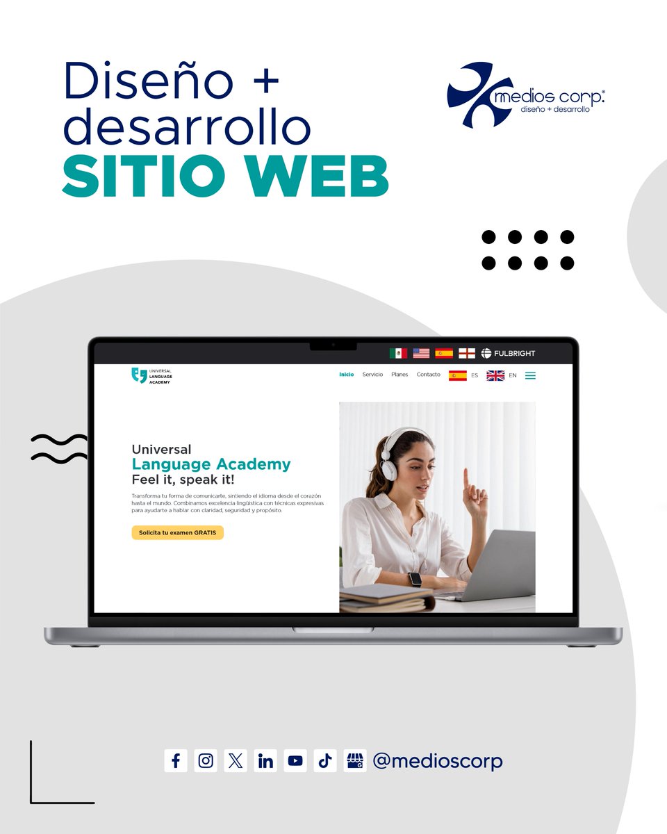 MediosCorp's tweet image. Les presentamos nuestro más reciente 💻 Desarrollo de Sitio Web universallanguageacademy.com.mx

Si aún no cuentas con tu sitio web, ¡nosotros te ayudamos! 😉

#MediosCorp #SitioWeb #LosMochis #Diseñoweb #WebDesign #UniversalLanguageAcademy #FeelItSpeakIt #AprenderIdiomas #Inglés