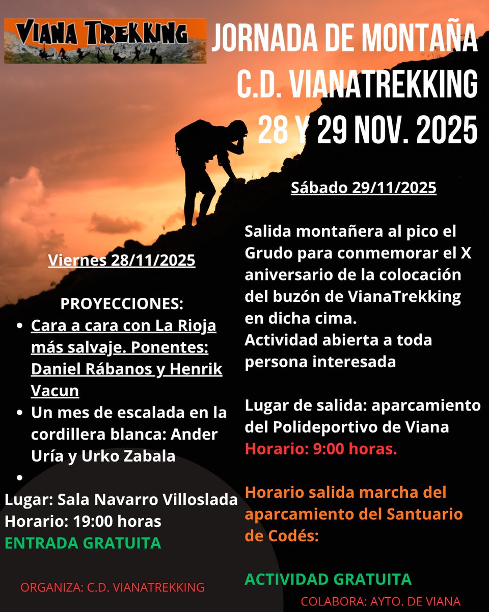 VacunHenrik's tweet photo. En nada empieza ya la temporada de barrankos invernales 🌬️❄️☃️. De los de verdad 💪🏻. Os emos preparu un reportaje de esos k imponen. El 29 de este mes estáis tod@s invitad@s para vivir una pekeña parate de lo k experimentamos Dani y yo en La Rioja más salvaje 😜. Ongi etorri 💪🏻 https://t.co/6e8ZBWKrcS