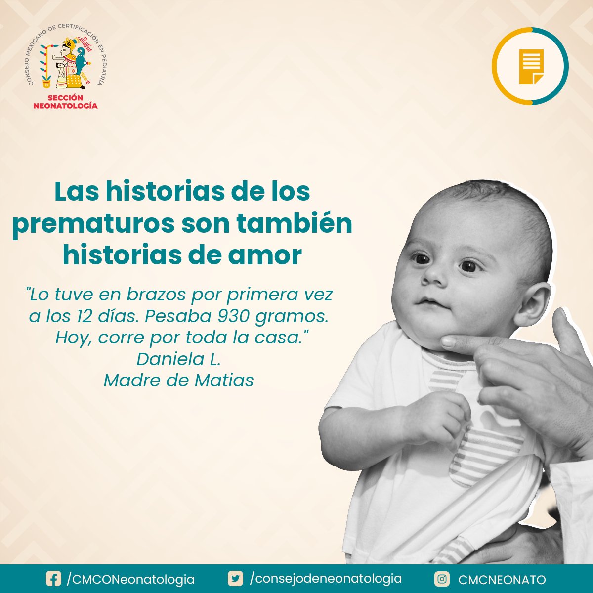 “Lo tuve en brazos por primera vez a los 12 días. Pesaba 930 gramos.
 Hoy, corre por toda la casa.”
Las historias de los prematuros son también historias de amor, ciencia y resistencia.
Comparte tu historia de amor con nosotros ❤️
#HistoriasDePrematurez #UCIN #PrematuroExtremo