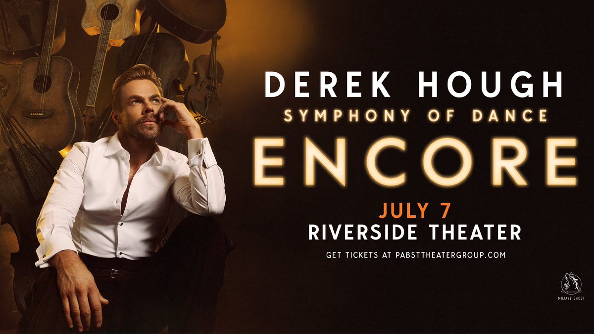 NiteLitePromo's tweet photo. PRESALE ALERT!  Get your tickets TODAY to see Derek Hough - Symphony of Dance: Encore on July 7, 2026 at the Riverside Theater in Milwaukee, WI!  Use presale password:  THURSDAY 🎟️ https://t.co/ka7CaoLe10

Hurry!  This presale offer ends TONIGHT at 10PM!  

#nitelitepromo https://t.co/FHK29Kjng8