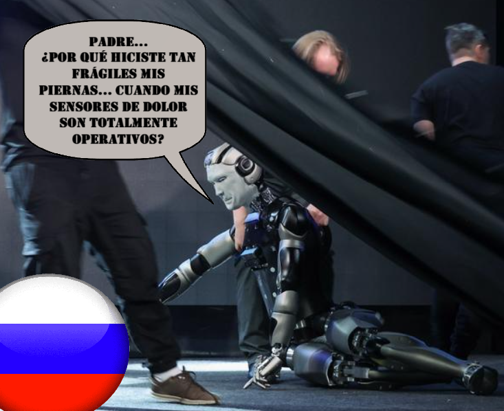 silentconv23245's tweet photo. El primer #robot humanoide con #InteligenciaArtificial de #Rusia llamado #Aldol se desplomó durante su presentación oficial en #Moscú Los ingenieros han devuelto al #autómata a fase de prueba para examinar sus sistemas de equilibrio y #softwaredecontrol 🇷🇺
https://t.co/CgRXYLQsDY https://t.co/8lg1njvw0S