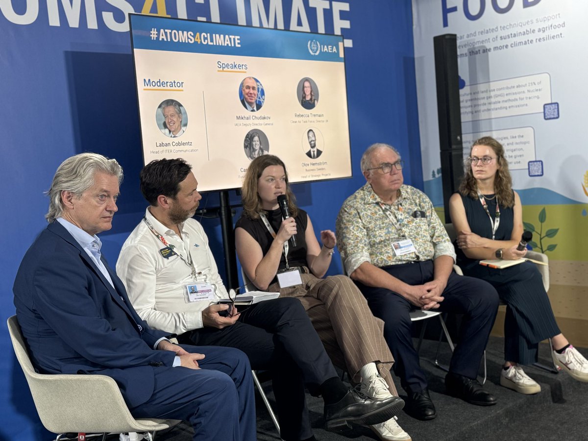 iaeaorg's tweet image. As countries seek low-carbon, reliable power and energy security, interest in fusion energy is rapidly gaining global momentum.

At the #COP30 #Atoms4Climate Pavilion, speakers from the IAEA, @iterorg, @cleanaircatf, @fusion_industry, and @businesssweden shared the latest