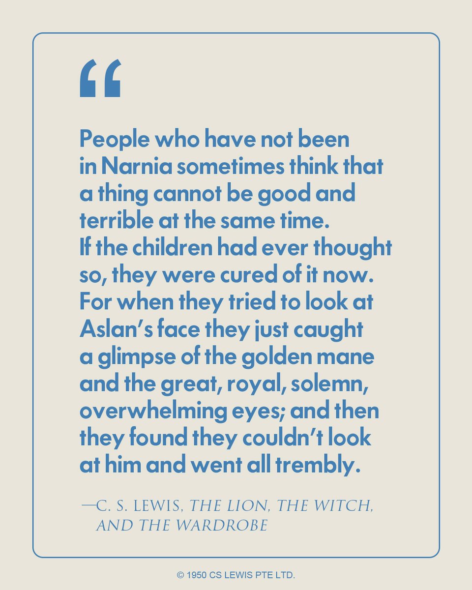 CSLewis's tweet image. 