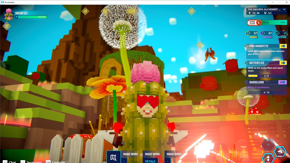 I heard finding the big flower gives you good luck <a href="/TheSandboxGame/">The Sandbox</a>  tsbga.me/TheSandbox